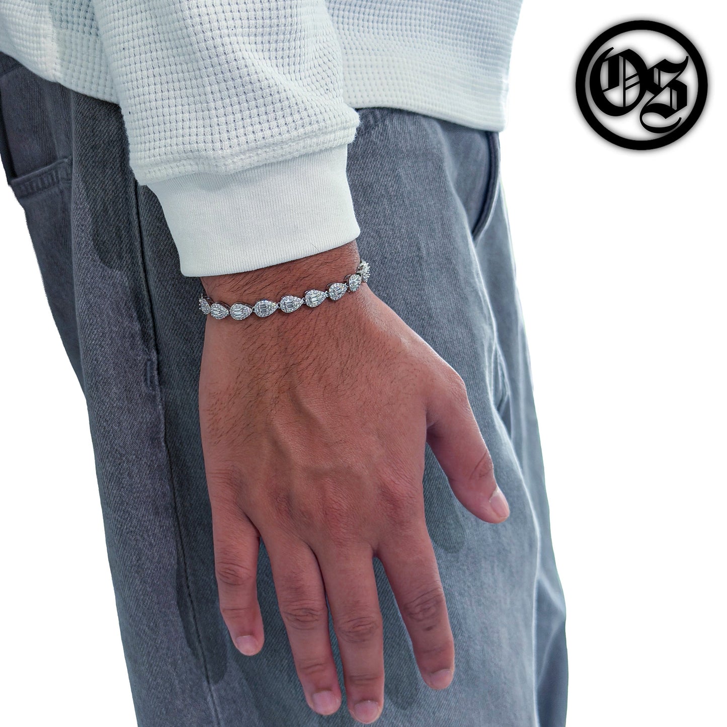 Cubic Teardrop Bracelets