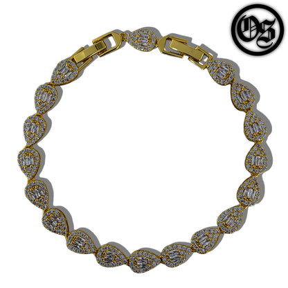 Cubic Teardrop Bracelets