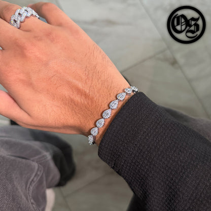 Cubic Teardrop Bracelets