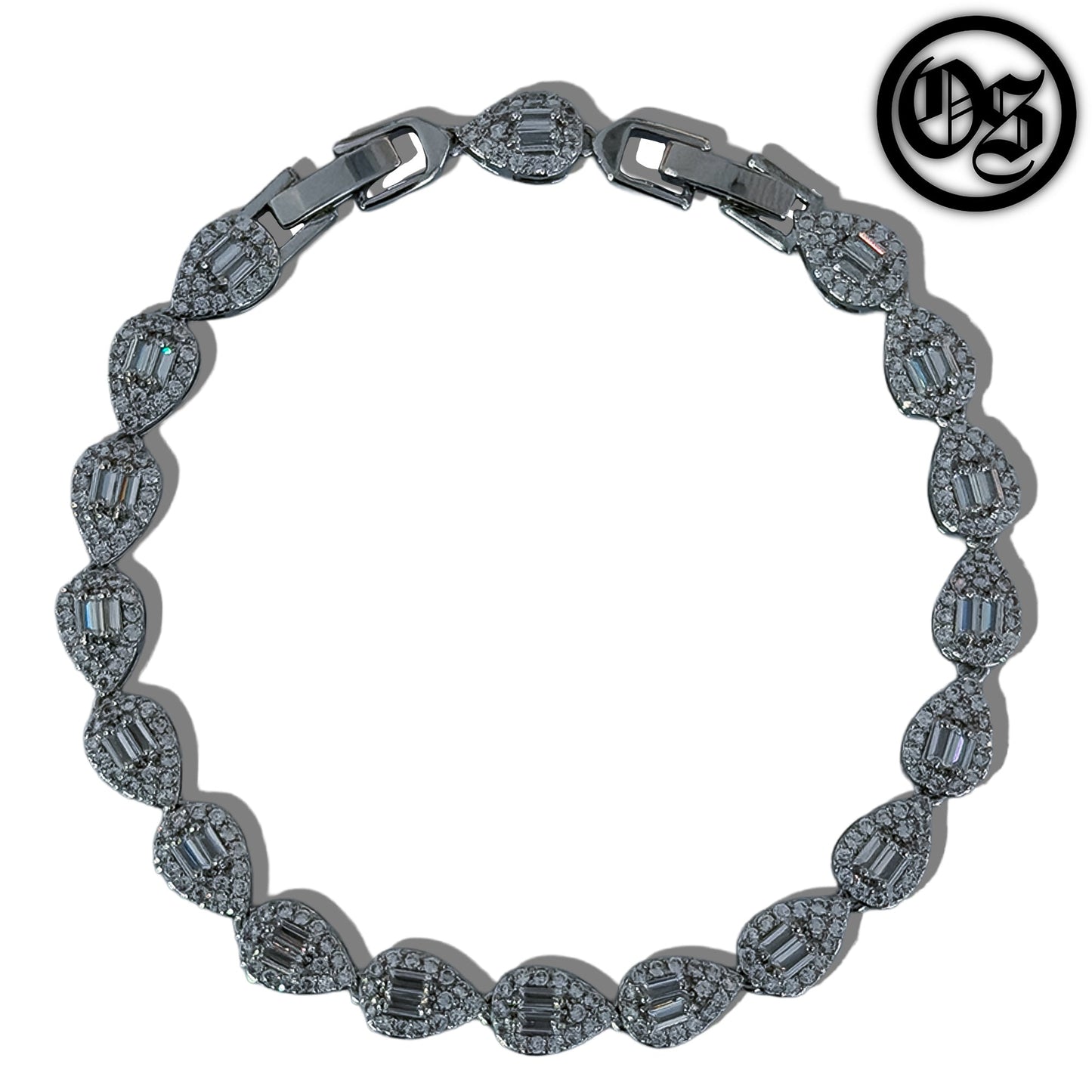 Cubic Teardrop Bracelets